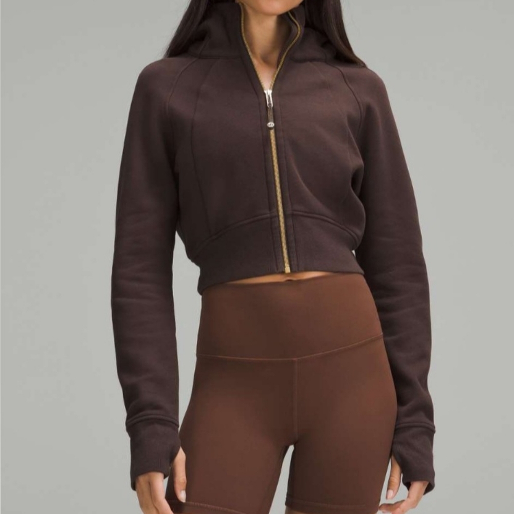 Lululemon Scuba Full-Zip Cropped Hoodie